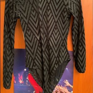 Black/Sparkle One Peice